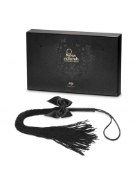 Чёрная плётка Lilly Whip Bijoux - Bijoux Indiscrets - купить с доставкой в Пушкино