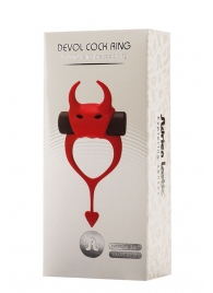 Красное эрекционное кольцо в форме дьяволенка DEVOL COCKRING - Adrien Lastic - в Пушкино купить с доставкой
