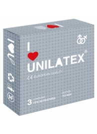 Презервативы с точками Unilatex Dotted - 3 шт. - Unilatex - купить с доставкой в Пушкино