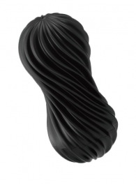 Мастурбатор FLEX Rocky Black с плотным рельефом - Tenga - в Пушкино купить с доставкой