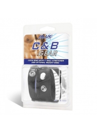 Утяжка для мошонки и пениса Cock Ring With 1  Ball Stretcher And Optional Weight Ring - BlueLine - купить с доставкой в Пушкино