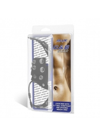 Утяжка на пенис и мошонку Cock Ring With 1.5  Ball Stretcher And Optional Weight Ring - BlueLine - купить с доставкой в Пушкино