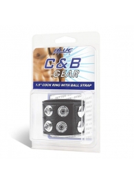 Ремень на член и мошонку 1.5  Cock Ring With Ball Strap - BlueLine - купить с доставкой в Пушкино