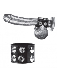 Ремень на член и мошонку 1.5  Cock Ring With Ball Strap - BlueLine - купить с доставкой в Пушкино
