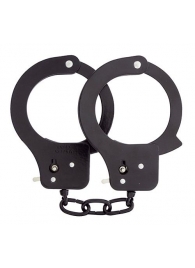 Чёрные наручники из листового металла BONDX METAL CUFFS BLACK - Dream Toys - купить с доставкой в Пушкино