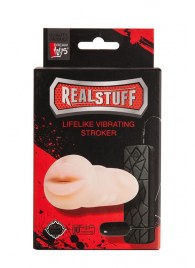Мастурбатор-ротик с вибрацией REALSTUFF VIBRATING MASTURBATOR MOUTH - Dream Toys - в Пушкино купить с доставкой
