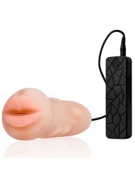 Мастурбатор-ротик с вибрацией REALSTUFF VIBRATING MASTURBATOR MOUTH - Dream Toys - в Пушкино купить с доставкой
