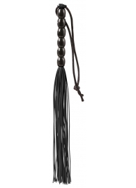 Чёрная мини-плеть из резины Rubber Mini Whip - 22 см. - Blush Novelties - купить с доставкой в Пушкино