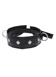 Полиуретановый ошейник с пуклями и D-кольцами Collar with Studs - Blush Novelties - купить с доставкой в Пушкино