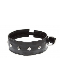 Полиуретановый ошейник с пуклями Collar with Studs - Blush Novelties - купить с доставкой в Пушкино