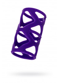 Фиолетовая насадка-сетка на пенис - 7,5 см. - A-toys - в Пушкино купить с доставкой