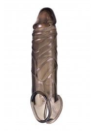 Дымчатая фаллическая насадка с подхватом и закрытой головкой - 16,2 см. - ToyFa - в Пушкино купить с доставкой