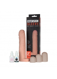 Насадка-удлинитель Extension sleeve с подхватом мошонки - 19 см. - Sitabella - в Пушкино купить с доставкой