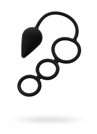 Тройное эрекционное кольцо с анальным хвостом Drop M-size - Erotist Adult Toys - в Пушкино купить с доставкой