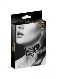 Оригинальный ошейник-чокер со шнуровкой - Bijoux Pour Toi - купить с доставкой в Пушкино