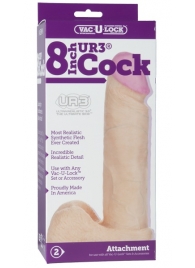 Ультрареалистичная насадка для трусиков Vac-U-Lock 8  ULTRASKYN Cock - 20,57 см. - Doc Johnson - купить с доставкой в Пушкино