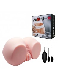 Телесный мастурбатор с двумя любовными тоннелями и вибрацией - Baile - в Пушкино купить с доставкой