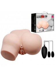 Телесный полуторс с двумя любовными тоннелями и вибрацией - Baile - в Пушкино купить с доставкой