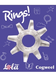 Прозрачное эрекционное кольцо Rings Cogweel - Lola Games - в Пушкино купить с доставкой