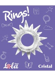 Прозрачное эрекционное кольцо Rings Cristal - Lola Games - в Пушкино купить с доставкой