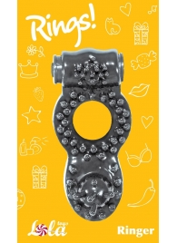 Чёрное эрекционное кольцо Rings Ringer - Lola Games - в Пушкино купить с доставкой