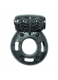 Черное эрекционное кольцо с вибрацией Rings Axle-pin - Lola Games - в Пушкино купить с доставкой