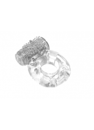 Прозрачное эрекционное кольцо с вибрацией Rings Axle-pin - Lola Games - в Пушкино купить с доставкой