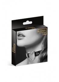 Чёрный чокер с кольцом в форме сердца - Bijoux Pour Toi - купить с доставкой в Пушкино