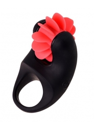 Чёрно-красное эрекционное виброкольцо Erotist - Erotist Adult Toys - в Пушкино купить с доставкой