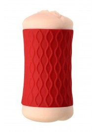 Двухсторонний мастурбатор JOS  NADIN в красном цилиндре - JOS - в Пушкино купить с доставкой