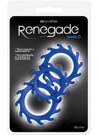Набор из 3 синих эрекционных колец Renegade Gears - NS Novelties - в Пушкино купить с доставкой