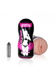 Мастурбатор-вагина Sex In A Can Vibra Vagina Tunnel - Lovetoy - в Пушкино купить с доставкой