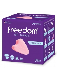 Женские гигиенические тампоны без веревочки FREEDOM normal - 3 шт. - Freedom - купить с доставкой в Пушкино