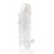 Закрытая прозрачная рельефная насадка Crystal sleeve - 13 см. - Erowoman-Eroman - в Пушкино купить с доставкой