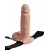 Телесный перезаряжаемый вибрострапон 7  Hollow Rechargeable Strap-on with Balls - 20,3 см. - Pipedream - купить с доставкой в Пушкино