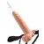 Телесный полый страпон с имитацией эякуляции 7.5  Hollow Squirting Strap-On with Balls Flesh - 21,6 см. - Pipedream - купить с доставкой в Пушкино