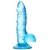 Голубой реалистичный фаллоимитатор Indy - 15,8 см. - A-toys