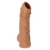 Телесная насадка с пупырышками и открытой головкой Nude Sleeve L - 14 см. - KOKOS - в Пушкино купить с доставкой