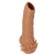 Телесная насадка с усиками и открытой головкой Nude Sleeve M - 12 см. - KOKOS - в Пушкино купить с доставкой