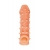 Телесная закрытая насадка с пупырышками Cock Sleeve Size M - 15,6 см. - KOKOS - в Пушкино купить с доставкой
