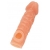 Телесная закрытая насадка с шершавой головкой Cock Sleeve Size L - 17,6 см. - KOKOS - в Пушкино купить с доставкой