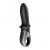 Черный анальный вибратор Hot Passion с функцией нагрева - Satisfyer - в Пушкино купить с доставкой