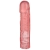 Розовая фаллическая насадка Vac-U-Lock 8  Crystal Jellies Dong - 20,3 см. - Doc Johnson - купить с доставкой в Пушкино