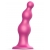 Розовая насадка Strap-On-Me Dildo Plug Beads size L - Strap-on-me - купить с доставкой в Пушкино