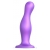 Фиолетовая насадка Strap-On-Me Dildo Plug Curvy size L - Strap-on-me - купить с доставкой в Пушкино