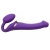 Фиолетовый безремневой вибрострапон Vibrating Bendable Strap-On - size L - Strap-on-me - купить с доставкой в Пушкино