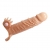 Телесная удлиняющая вибронасадка Penis Sleeve Connor - 17 см. - Baile - в Пушкино купить с доставкой