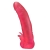 Розовая насадка для страпона с клиторальными лепестками - 18,5 см. - LOVETOY (А-Полимер) - купить с доставкой в Пушкино