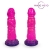 Розовый рельефный фантазийный фаллоимитатор - 20 см. - Bior toys - купить с доставкой в Пушкино