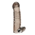 Дымчатая насадка на пенис с вибрацией  Vibrating Penis Enhancing Sleeve Extension - 13,3 см. - BlueLine - в Пушкино купить с доставкой